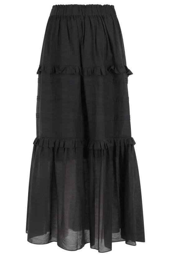 26SS 이자벨마랑에뚜왈 스커트 JU0451FB B3J04E 098 Black