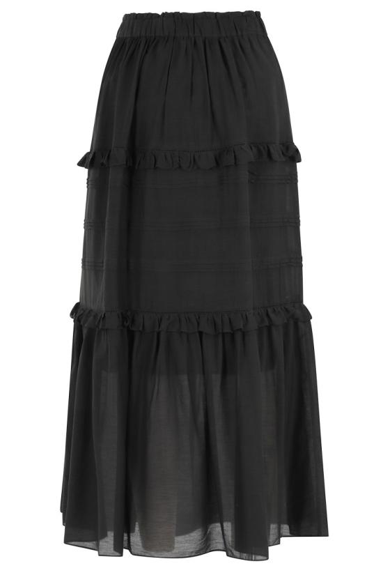26SS 이자벨마랑에뚜왈 스커트 JU0451FB B3J04E 098 Black - ISABEL MARANT ETOILE