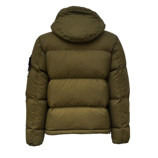 26FW 스톤 아일랜드 매트 립스탑 코듀라 어드밴스드 패브릭스 디테처블 후드 티어-레지스턴트 다운 자켓 L2S154100013 S0483 Green - STONE ISLAND