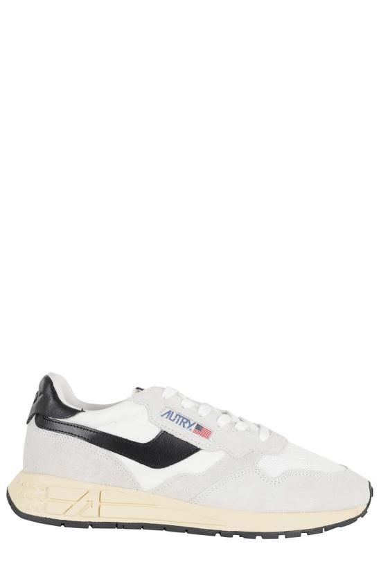 26SS 오트리 릴윈드 로우 나일론 스웨이드 스니커즈 WWLM 098 White
