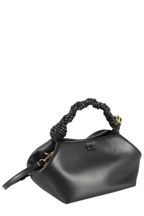 26FW 가니 스몰 레더 보우 토트백 A5241 099 Black - GANNI