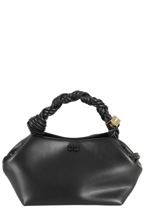 26FW 가니 스몰 레더 보우 토트백 A5241 099 Black