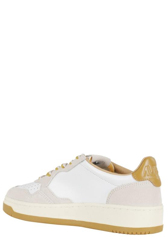 26SS 오트리 메달리스트 로우 레더 스니커즈 AULW 098 White - AUTRY