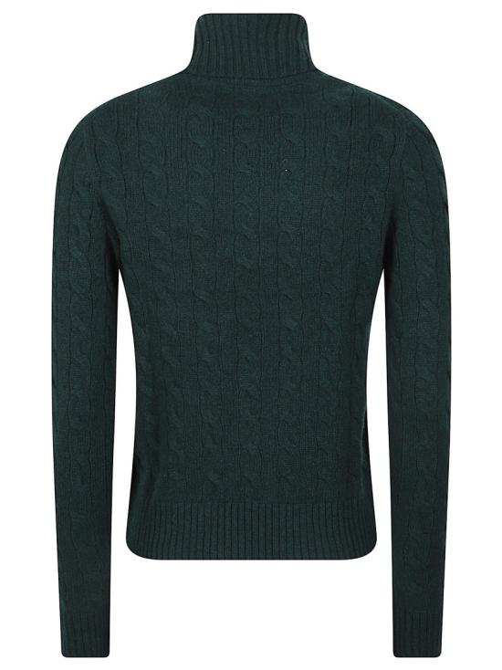 26FW 폴로 랄프로렌 울 캐시미어 케이블 니트 터틀넥 211888686500 Green - POLO RALPH LAUREN