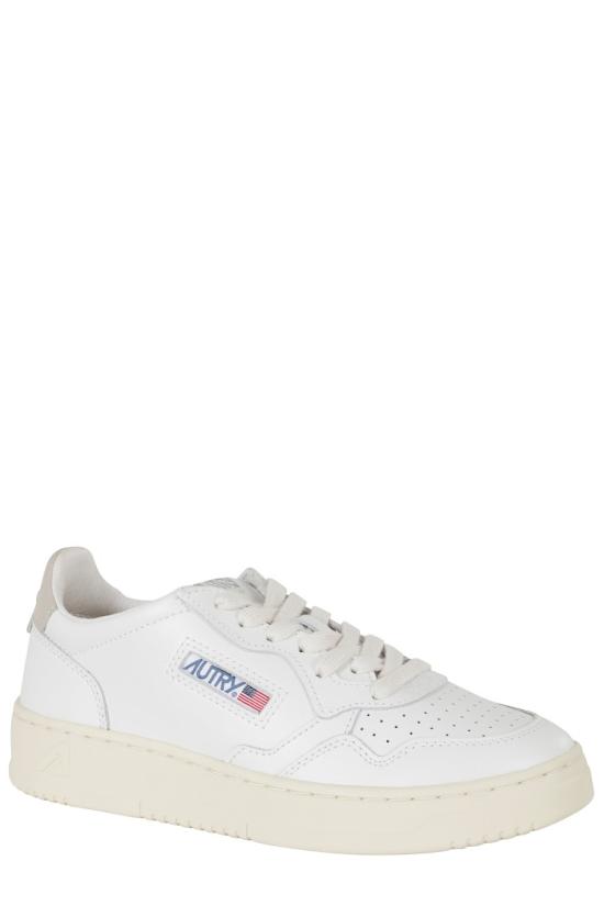 26FW 오트리 메달리스트 로우 레더 스니커즈 AULW 099 White - AUTRY