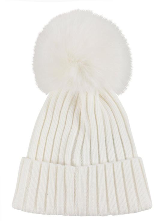 26FW 몽클레어 폼폼 울 비니 L2 093 3B000 39 M1131 White - MONCLER