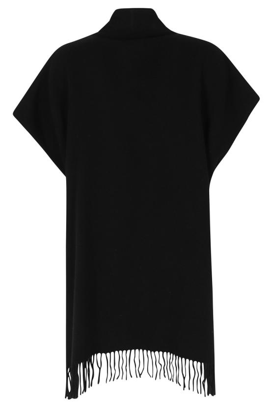 26FW 에르노 퀼티드 숄 카라 판초 GC00085DR 33395 099 Black - HERNO