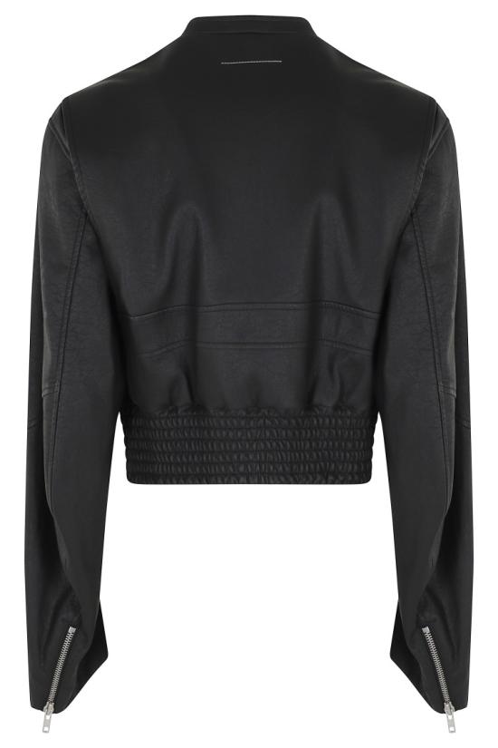26SS MM6 메종마르지엘라 크롭드 보머 재킷 S52AM0343 M35740 098 Black - MM6 MAISON MARGIELA