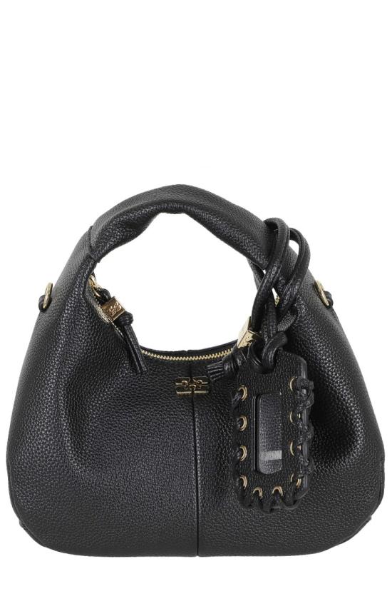 26FW 가니 미니 호보백 A6976 099 Black