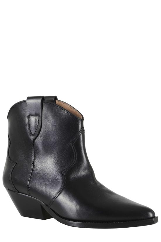26FW 이자벨마랑 드위나 카프스킨 레더 카우보이 부츠 BO0002FA A3A03S 099 Black - ISABEL MARANT