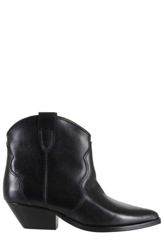 26FW 이자벨마랑 드위나 카프스킨 레더 카우보이 부츠 BO0002FA A3A03S 099 Black - ISABEL MARANT