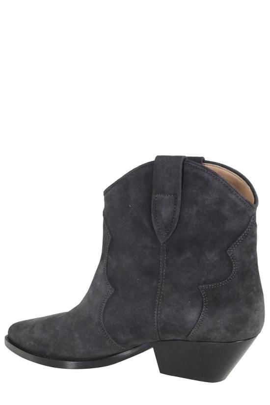 26FW 이자벨마랑 드위나 스웨이드 카프스킨 카우보이 부츠 BO0002FA A1A03S 099 Black - ISABEL MARANT
