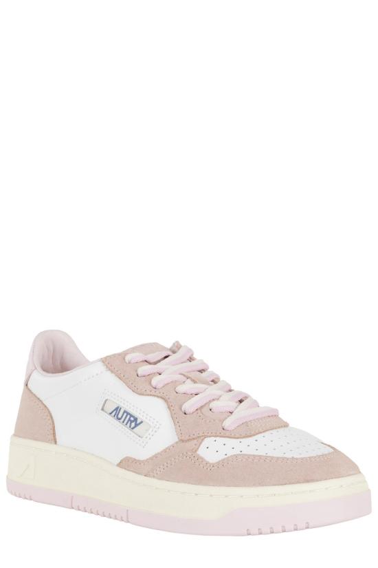 26SS 오트리 메달리스트 로우 레더 스니커즈 AULW 098 White - AUTRY
