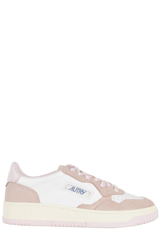 26SS 오트리 메달리스트 로우 레더 스니커즈 AULW 098 White