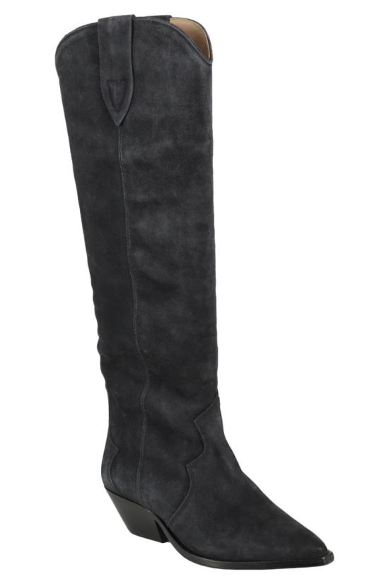 26FW 이자벨마랑 덴비 스웨이드 카프스킨 카우보이 부츠 BT0001FA A1A03S 099 Black - ISABEL MARANT