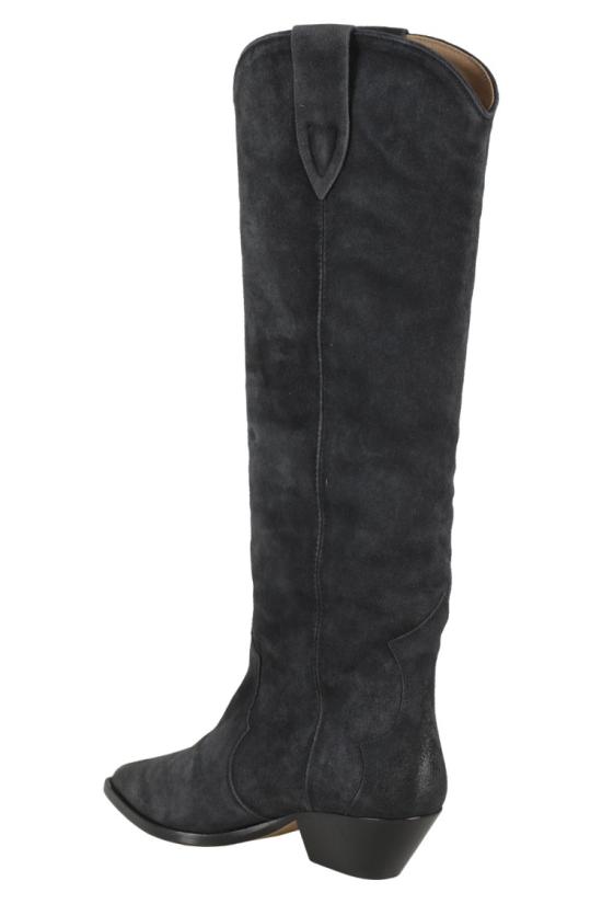 26FW 이자벨마랑 덴비 스웨이드 카프스킨 카우보이 부츠 BT0001FA A1A03S 099 Black - ISABEL MARANT