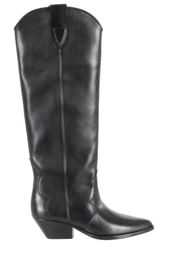 26FW 이자벨마랑 덴비 스웨이드 레더 하이 부츠 BT0001FA A3A03S 099 Black
