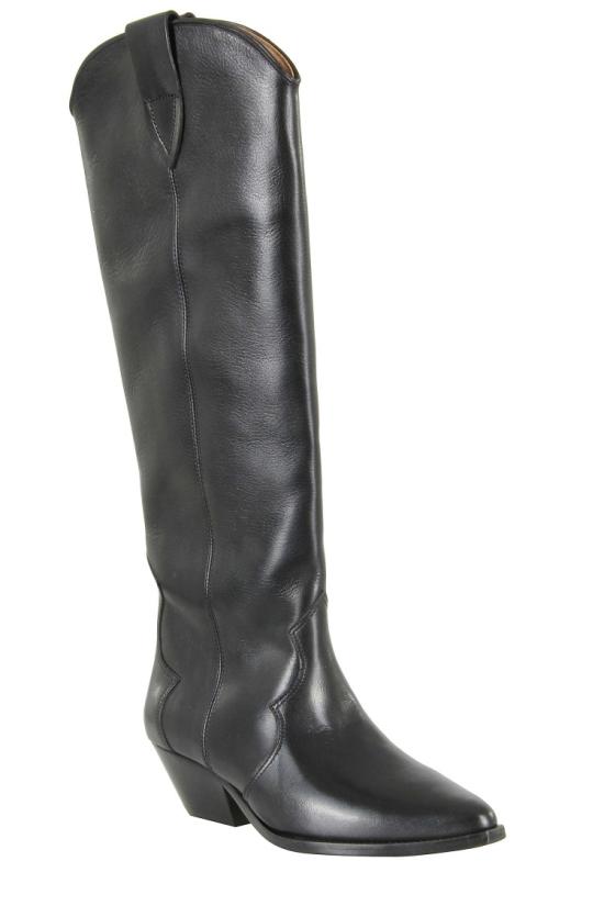 26FW 이자벨마랑 덴비 스웨이드 레더 하이 부츠 BT0001FA A3A03S 099 Black - ISABEL MARANT