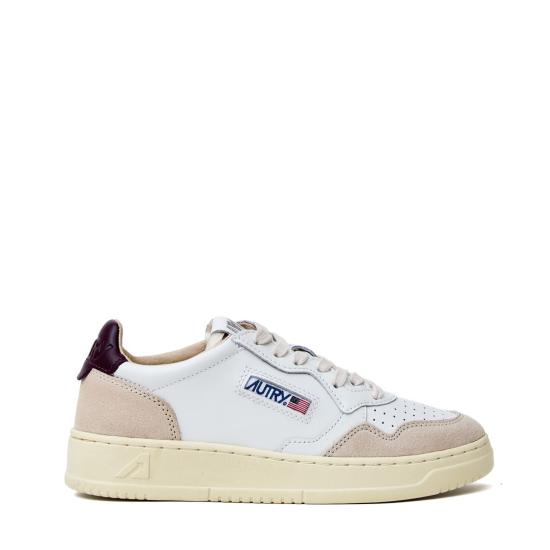26FW 오트리 메달리스트 로우 레더 스니커즈 AULWLS18 White