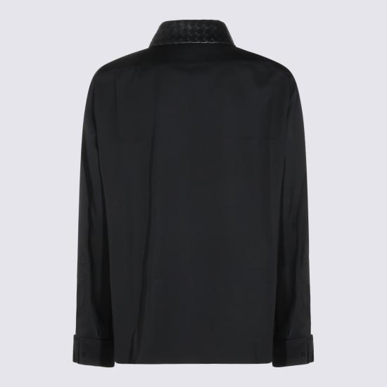 26FW 보테가베네타 셔츠 A002QU V6DB01010 DOUBLE BLACK - BOTTEGA VENETA