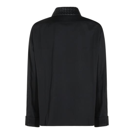 26FW 보테가베네타 셔츠 A002QU V6DB01010 DOUBLE BLACK - BOTTEGA VENETA