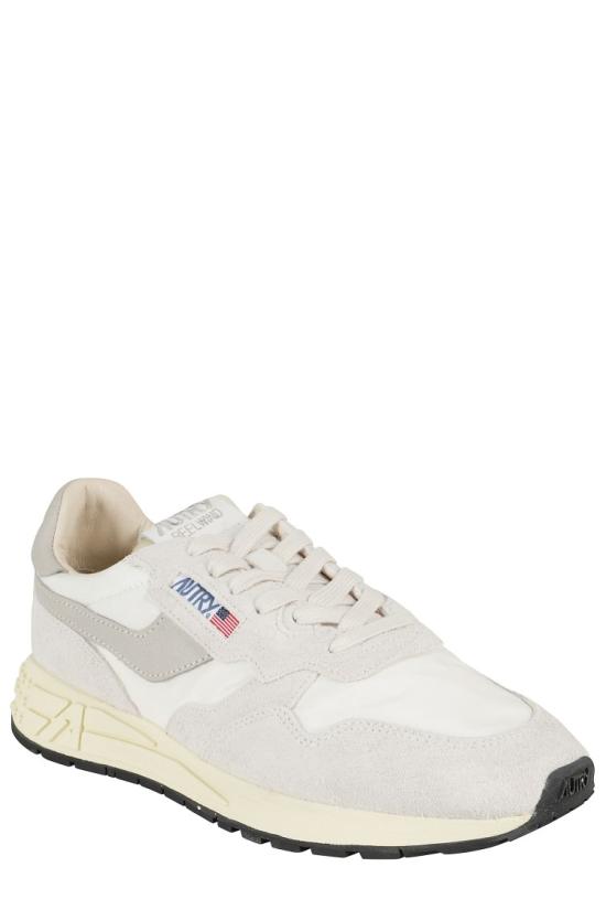 26FW 오트리 릴윈드 로우 나일론 스웨이드 스니커즈 WWLM 099 White - AUTRY
