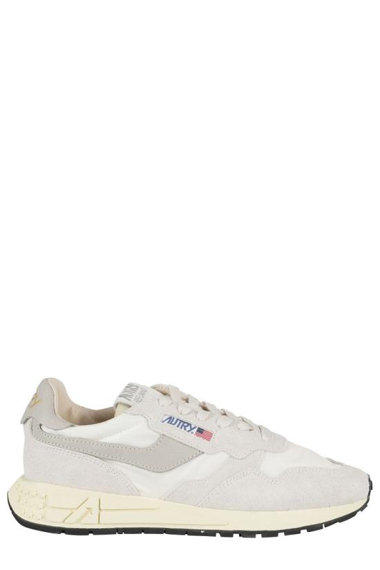 26FW 오트리 릴윈드 로우 나일론 스웨이드 스니커즈 WWLM 099 White
