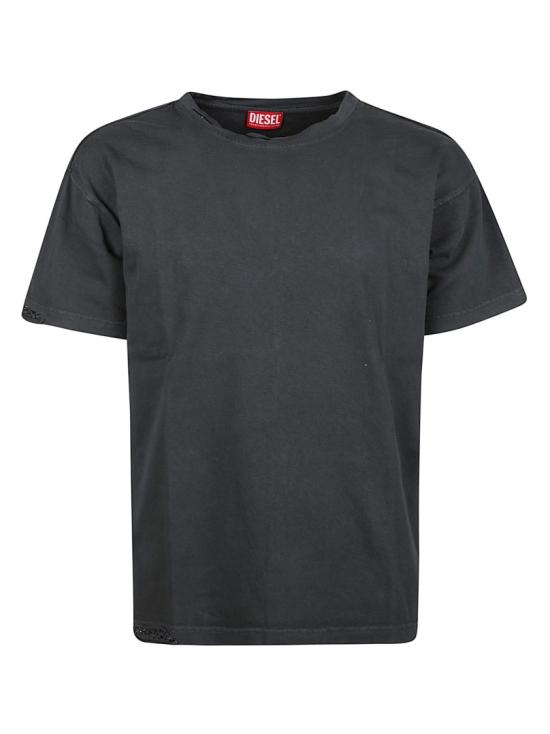 26FW 디젤 반팔 티셔츠 A23235 0PKBN Black