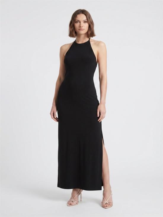 26SS 노마카말리 원피스 KK4253PLT16001 098 Black - NORMA KAMALI