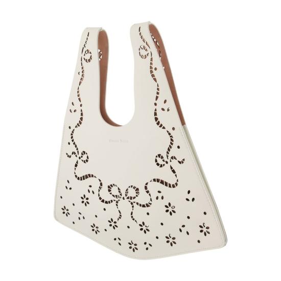 26FW 시몬로샤 미니 레이저컷 쇼퍼 백 BAG2260840CREAM IVORY - SIMONE ROCHA