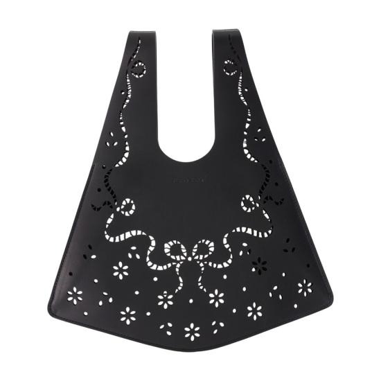 26FW 시몬로샤 미니 레이저컷 쇼퍼 백 BAG2260840BLACK