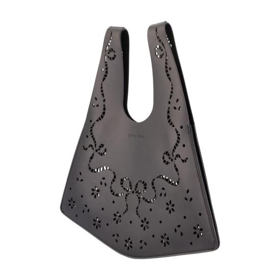 26FW 시몬로샤 미니 레이저컷 쇼퍼 백 BAG2260840BLACK - SIMONE ROCHA