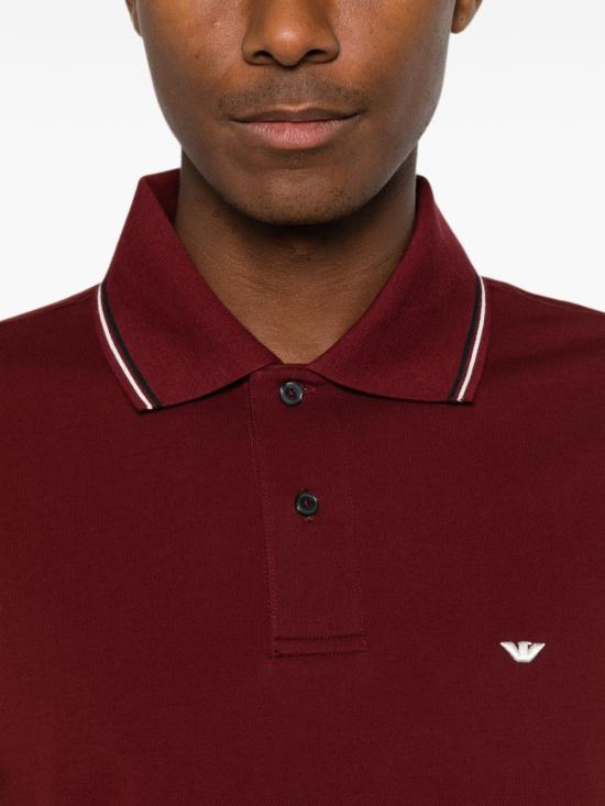 26FW 엠포리오 아르마니 반팔 티셔츠 EM004606AF23090UA329 BORDEAUX - EMPORIO ARMANI