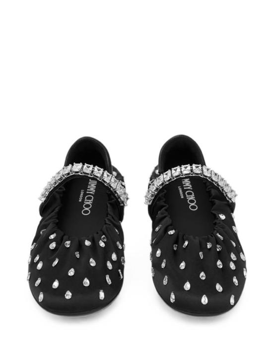 26FW 지미추 샌들 JADEBALLERINAQEPBLACKCRYSTAL - JIMMY CHOO