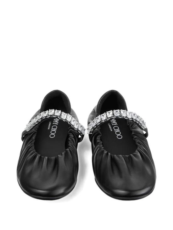 26FW 지미추 샌들 JADEBALLERINAGKEQEABLACKCRYSTAL - JIMMY CHOO