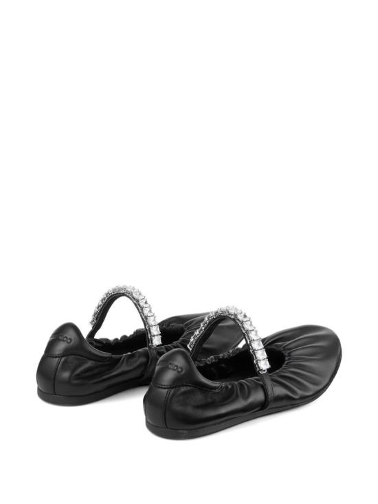 26FW 지미추 샌들 JADEBALLERINAGKEQEABLACKCRYSTAL - JIMMY CHOO