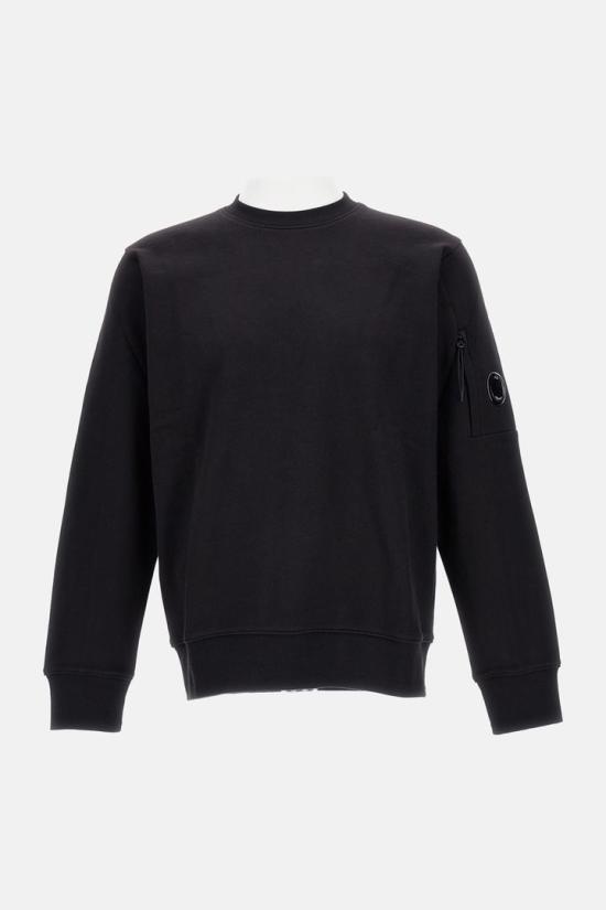 26FW 씨피 컴퍼니 다이애그널 레이즈드 플리스 스웨트셔츠 RCCMSS713A005086W999 BLACK