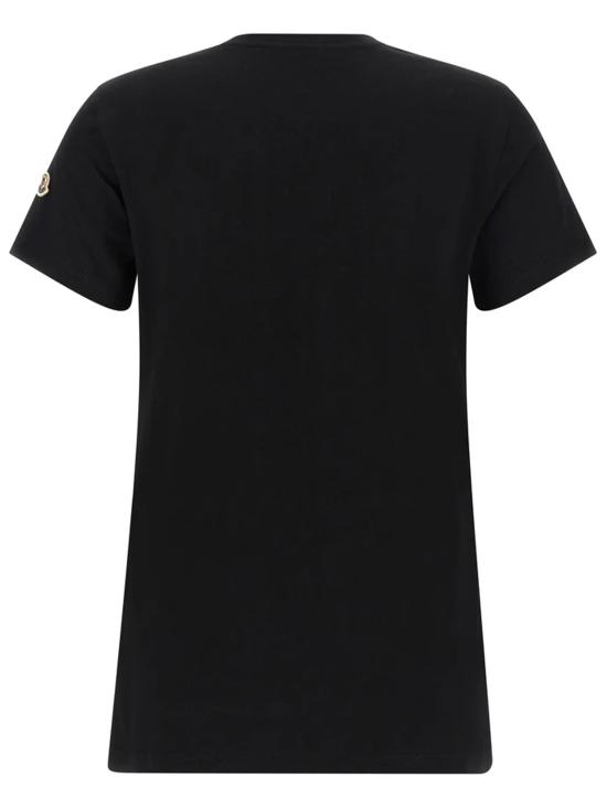 26FW 몽클레어 로고 패치 코튼 저지 티셔츠 L10938C73200V8058 999 BLACK - MONCLER
