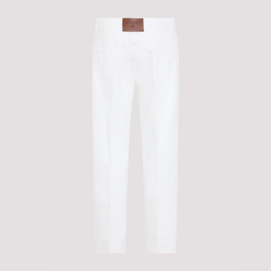 26FW 셀린느 코튼 데님 보이프렌드 진 001 RP0DI789D GFV7 WHITE - CELINE