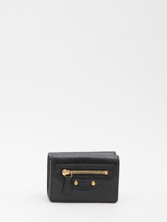 26FW 발렌시아가 가죽소품 810669210F6 1000 BLACK