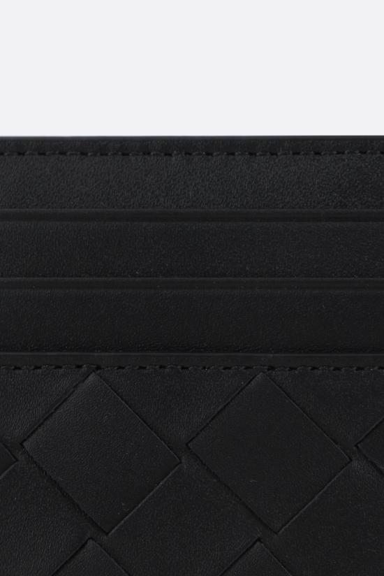 26FW 보테가베네타 인트레치아토 카드 지갑 795612VCPQ3 8803 BLACK - BOTTEGA VENETA