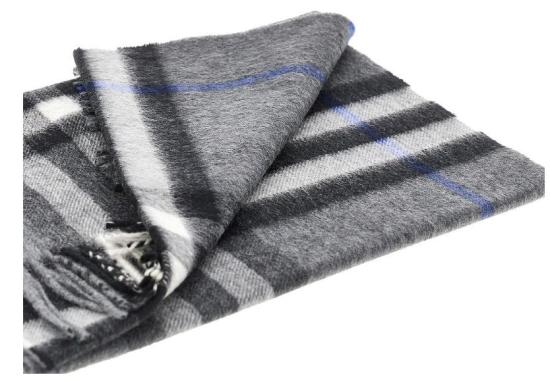 26FW 버버리 체크 캐시미어 스카프 8112642 C3384 GREY - BURBERRY