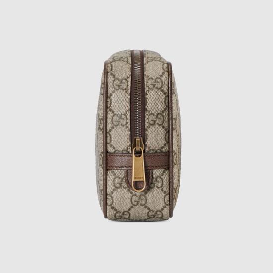 26FW 구찌 GG 슈프림 캔버스 코스메틱 케이스 76001996IWT 8745 BEIGE - GUCCI