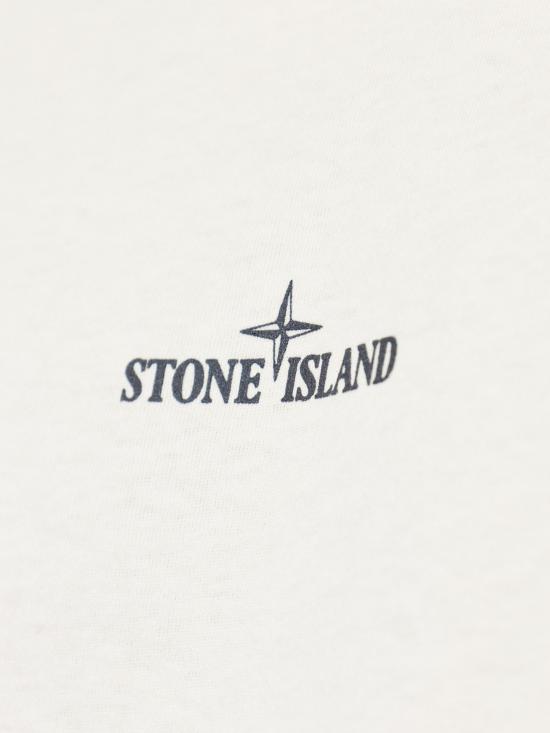 26FW 스톤 아일랜드 그래픽 프린트 오가닉 코튼 반팔 티셔츠 L2S152100001S0534 V0093 IVORY - STONE ISLAND