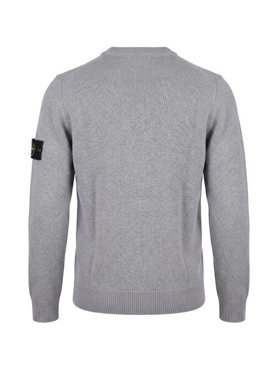 26FW 스톤 아일랜드 램스울 립드 트림 레귤러 핏 크루넥 점퍼 L2S155100072S00A3 V0049 ASH GREY - STONE ISLAND