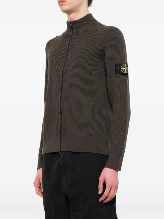 26FW 스톤 아일랜드 와펜패치 버진 울 가디건 L2S155100017S00C2 V0078 COAL GREY - STONE ISLAND