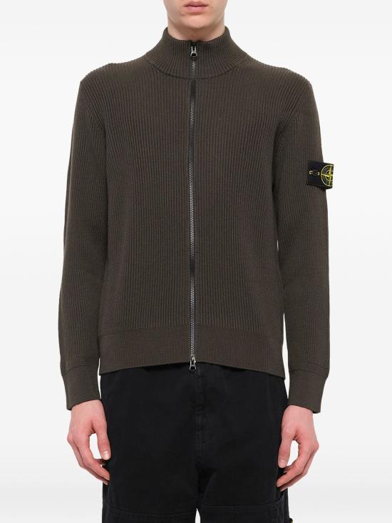 26FW 스톤 아일랜드 와펜패치 버진 울 가디건 L2S155100017S00C2 V0078 COAL GREY - STONE ISLAND