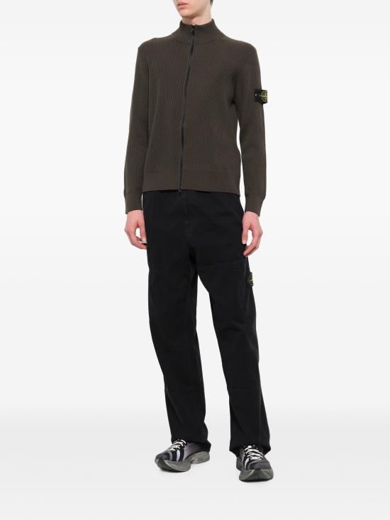 26FW 스톤 아일랜드 와펜패치 버진 울 가디건 L2S155100017S00C2 V0078 COAL GREY - STONE ISLAND