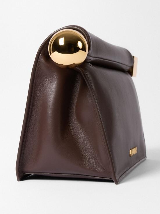 26FW 자크뮈스 론드 까레 클러치 BAW00356AC27L14890 BROWN - JACQUEMUS