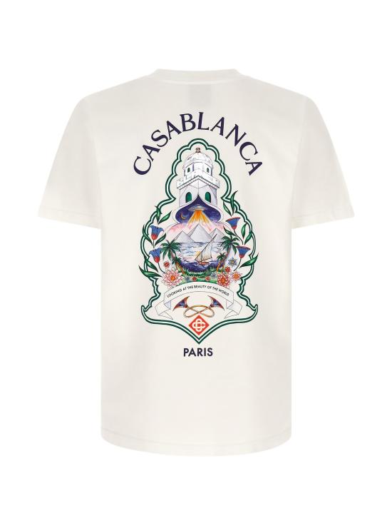 26FW 카사블랑카 반팔 티셔츠 MPF26JTS001 HOTEL EMBLEM - CASABLANCA